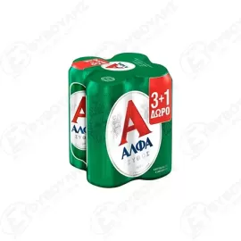 ΑΛΦΑ ΜΠΥΡΑ ΚΟΥΤΙ 500ml 3+1 ΔΩΡΟ Σ6