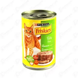 FRISKIES ΤΡΟΦΗ ΓΙΑ ΓΑΤΕΣ PATE ΚΟΥΝΕΛΙ&amp;ΛΑΧΑΝΙΚΑ 400gr Σ24