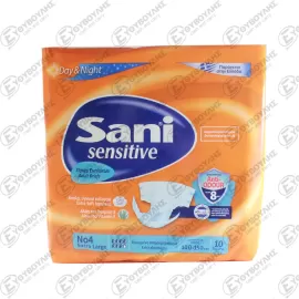 SANI SENSITIVE ΠΑΝΑ ΑΚΡΑΤΕΙΑΣ EXTRA LARGE No4 10TMX Σ4