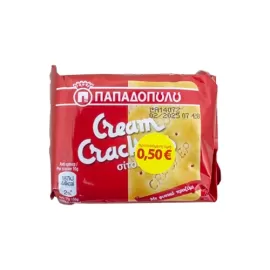 ΠΑΠΑΔΟΠΟΥΛΟΥ CREAM CRACKERS ΣΙΤΟΥ 43gr (Π.Τ.0,50Ε) Σ9