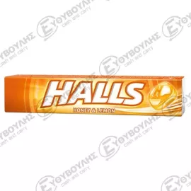 HALLS ΚΑΡΑΜΕΛΕΣ ΜΕΛΙ&amp;ΛΕΜΟΝΙ ΧΩΡΙΣ ΖΑΧΑΡΗ 32gr Σ20