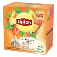 LIPTON ΤΣΑΙ ΠΥΡΑΜΙΔΑ TROPICAL FRUIT BLACK 20ΤΜΧ 36