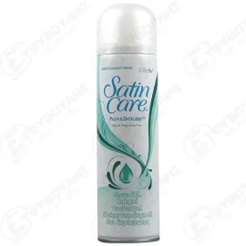 GILLETTE GEL ΞΥΡΙΣΜΑΤΟΣ SATIN CARE PURE&amp;DELICATE  200ml Σ6