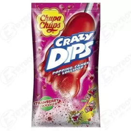 CHUPA CHUPS ΓΛΥΦΙΤΖΟΥΡΙ CRAZY DIPS STRAWBERRY 14gr Σ24