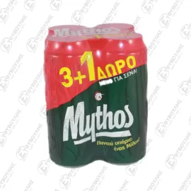 ΜΥΘΟΣ ΜΠΥΡΑ ΚΟΥΤΙ 500ml 3+1 ΔΩΡΟ Σ6