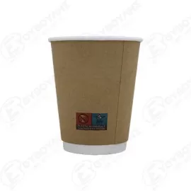 PACK ΠΟΤΗΡΙ ΧΑΡΤΙΝΟ ΚΡΑΦΤ ΔΙΠΛΟΤΟΙΧΟ 12OZ 25ΤΜΧ Σ20