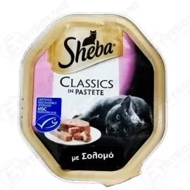 SHEBA ΤΡΟΦΗ ΓΙΑ ΓΑΤΕΣ ΠΑΤΕ ΜΕ ΣΟΛΩΜΟ 85gr Σ22