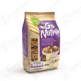 GO NUTRI ΔΗΜΗΤΡΙΑΚΑ ΤΡΑΓ. MUESLI ΜΠΑΝΑΝΑ&amp;ΣΟΚΟΛΑΤΑ 375gr Σ10