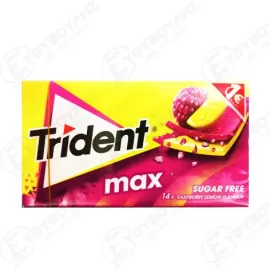 TRIDENT MAX ΤΣΙΧΛΕΣ RASBERRY LEMON ΧΩΡΙΣ ΖΑΧΑΡΗ (Π.Τ 1Ε) 27gr Σ12