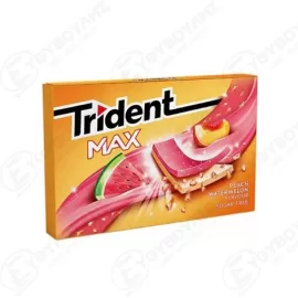 TRIDENT MAX ΤΣΙΧΛΕΣ ΡΟΔΑΚΙΝΟ-ΚΑΡΠΟΥΖΙ ΧΩΡΙΣ ΖΑΧΑΡΗ  27gr Σ12