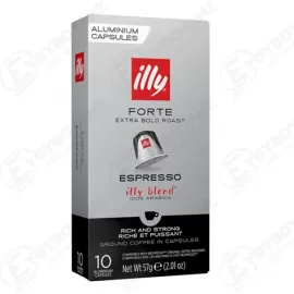 ILLY ΚΑΦΕΣ ΚΑΨΟΥΛΕΣ ESPRESSO FORTE 10ΤΜΧ 57gr Σ10