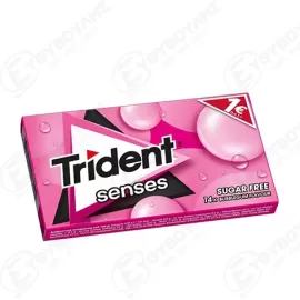 TRIDENT SENSES ΤΣΙΧΛΕΣ ΤΣΙΧΛΟΦΟΥΣΚΑ ΧΩΡΙΣ ΖΑΧΑΡΗ (Π.Τ 1Ε) 12ΤΜΧ 27gr Σ12