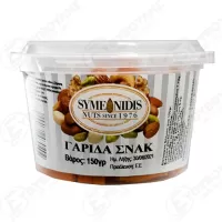 SYMEONIDIS ΓΑΡΙΔΑ ΣΝΑΚ PET 150gr Σ16