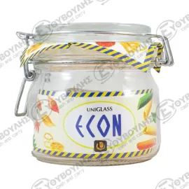 ECON ΒΑΖΟ ΓΥΑΛΙΝΟ ΜΕ ΚΑΠΑΚΙ 500ml Σ6