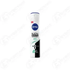 NIVEA SPRAY INVISIBLE BLACK&amp;WHITE FRESH ANTIBACTERIAL 150ml Σ6