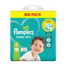 PAMPERS BABY DRY ΠΑΝΑ No6 52ΤΜΧ Σ2