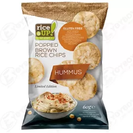 RICE UP ΠΑΤΑΤΑΚΙΑ ΡΥΖΙΟΥ ΟΛΙΚΗΣ HUMMUS 60gr Σ24