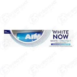 AIM ΟΔΟΝΤΟΚΡΕΜΑ WHITE NOW WHITE&amp;PROTECT 75ml Σ24