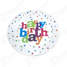 HAPPYHOUSE ΠΙΑΤΑ ΧΑΡΤΙΝΑ HAPPY BIRTHDAY ΛΕΥΚΑ