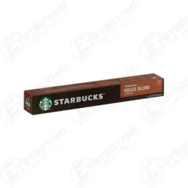 STARBUCKS ΚΑΦΕΣ ΚΑΨΟΥΛΕΣ NESPRESSO HOUSE BLEND LUNGO 10TMX 57gr Σ12