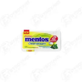 MENTOS ΚΑΡΑΜΕΛΕΣ CLEAN BREATH LEMON MINT ME ΜΕΛΙΣΣΟΧΟΡΤΟ Χ/Ζ 21gr Σ12