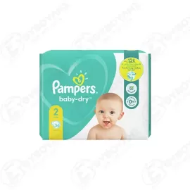 PAMPERS BABY DRY ΠΑΝΑ Νο2 34ΤΜΧ Σ4