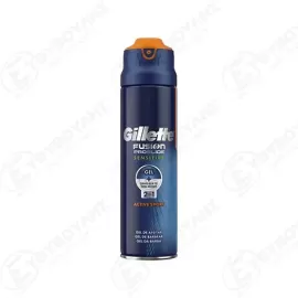 GILLETTE GEL ΞΥΡΙΣΜΑΤΟΣ FUSION PROGLIDE SENSITIVE ACTIVE SPORT 170ml Σ6