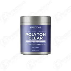 FARCOM ΣΚΟΝΗ ΑΠΟΧΡΩΜΑΤΙΣΜΟΥ POLYTON CLEAR 500gr Σ12