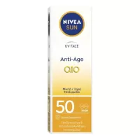 NIVEA SUN ΑΝΤΗΛΙΑΚΟ ΠΡΟΣΩΠΟΥ ANTI-AGE Q10 MIKTH/ΞΗ
