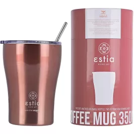 ESTIA ΘΕΡΜΟΣ COFFEE MUG ROSE GOLD 350ml