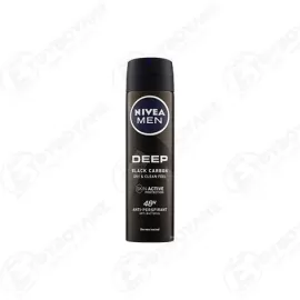 NIVEA SPRAY MEN DEEP BLACK CARBON DRY&amp;CLEAN FEEL 150ml Σ12