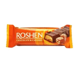 ROSHEN ΜΠΑΡΑ ΣΟΚΟΛΑΤΑΣ ΜΕ ΣΟΚΟΛΑΤΑ&amp;ΚΑΡΑΜΕΛΑ 30gr Σ30